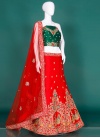 Pretentious Art Dupion Silk Bridal Designer Lehenga Choli - 1